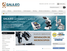 Tablet Screenshot of galileoequipos.com